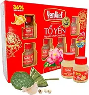 YENVIET Concentrated Bird's Nest Drink with Lotus Essence (Pack of 6 jars), Natural Nutrient Rich Health Drink, Immunity Boosting, Skin Health, Anti-Aging, Antioxidant and Total Wellbeing