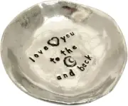 Basic Spirit Love You to The Moon and Back Pewter Trinket Dish