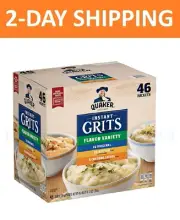 Quaker Instant Grits, Variety Pack 45.4 oz., 46 pk.