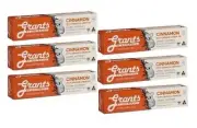 6 x Grants Natural Toothpaste Cinnamon with Orange & Neem Oil 110g No SLS