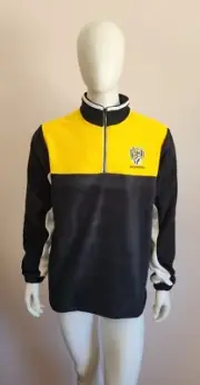Richmond Tigers AFL AFRT0013 Mens Team 1/4 Zip Polar Fleece Jumper Size M New