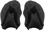 Swimming Training Hand Paddles,with Adjustable Straps, Swimming Training Aid,for Adults Kids Unisex Black