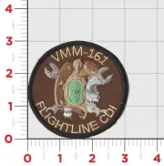 MARINE CORPS VMM-161 FLIGHTLINE CDI GREYHAWKS HOOK & LOOP EMBROIDERED PATCH