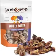 Jack&Pup Premium Grade Odor Free Bully Bites Dog Treats, (Value Pack) - All Natural Gourmet Dog Treat Chews - Fresh and Sa.