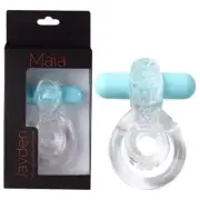 Maia Jayden Jagger 10-Function Rechargeable Vibrating Erection Enhancer - Transp