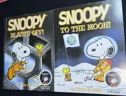 McDonald's Happy Meal Toys NASA BKs, Snoopy To The Moon #2& Snoopy Blasts Off #3