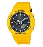 CASIO G-SHOCK GA-B2100C-9ADR Yellow Resin Band Men's Sport Style Watch | Solar P