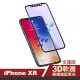 iPhone XR 滿版軟邊藍紫光玻璃鋼化膜手機9H保護貼(iPhoneXR保護貼 XR鋼化膜)