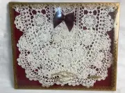 Vintage Retro Crochet Shabby Cotton Duchess Set Boxed NOS High Tea