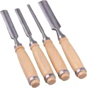 4pc Carving Firmer Gouge Semicircle Wood Chisel Set DIY Woodworking Carpentry