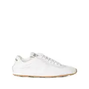 [Miu Miu] Miu Miu Plume Lace-up Sneakers 37.5 IT WHITE