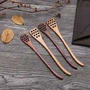 Wooden Honey Spoon Long Handle Mixing Sticks Dipper Honey Jam Coffee Milk Tea
