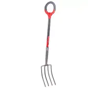 Radius Garden 25311 Pro-Lite Ergonomic Carbon Steel Digging Fork Red