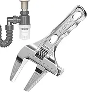 Adjustable Wrenches | Crescent Wrenches 0.24-2.68 Inches - Aluminum Alloy Metric & SAE Scales, Household Repairs Tools for Home Garage Workshop
