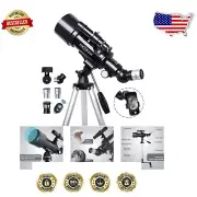 Kids & Adult Astronomy Telescope 70mm Aperture with Barlow Lens & Finderscope
