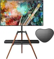 Easel TV Stand, with Tripod Base for 32-65 inch Flat Screen up to 35KG, Height