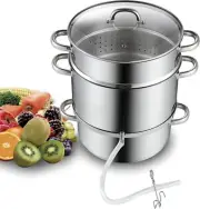 Canning Juice Steamer Extractor Fruit Vegetables for Making Jelly, Sauces, 11...