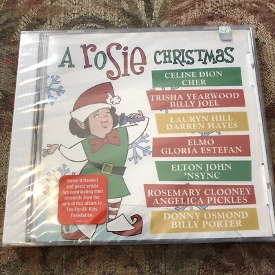 A Rosie Christmas CD 14 Tracks, Cher, Celine Dion, NSYNC,Elton John, Elmo