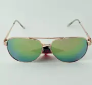 Fashion Sunglasses For Unisex Aviator Reflective, 100% UVA/UVB Protect, Rosegold