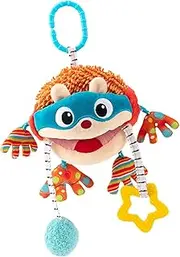 Stroller Toys for Babies 0-6 Months - Plush Early Development Toy - Babies Plush Hangable Activities, Built-in Bell, Entertainment for Carseat