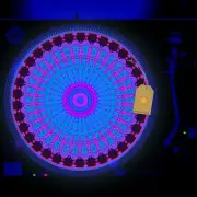 Psychadelic Speed Turntable Slipmat GLOW BLACKLIGHT 12 inch