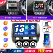 ANDROID 13 APPLE CARPLAY CAR STEREO RADIO GPS NAVI FOR HONDA JAZZ GD 2002-2008