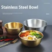 Double Layer Fruit Salad Bowl Stainless Steel Dish Container Food Tableware