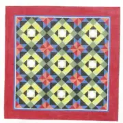 Susan Roberts Colonial Garden Quilt Handpainted Needlepoint Canvas