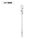 Milwaukee Flex Head Ratchet 1/2" Drive Chrome-Plated Steel Reversible Chrome