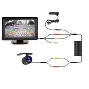 Backup Camera System for Car with 5 Inch Monitor Back up Camera with Truck Reverse Camera Rear View IP69 Waterproof Plug-Play Reversing Safe Parking