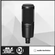 AUDIO TECHNICA AT AT2020 BK - LARGE DIAPHRAGM CARDIOID ELECTRET CONDENSER, 48V P