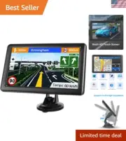 GPS Navigation for Car （9 Inch） Slimline Touch Screen Real Voice Direction ， ...