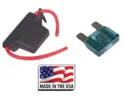 In-Line Car MAXI Blade Fuse Holder Waterproof 8 AWG With 60 Amp Fuse 12V/24V/32V