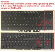New for HP Omen 15-en0000 15-en1000 15z-en000 Keyboard RGB Backlit Latin Spanish