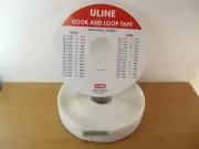 Uline 2" Hook And Loop Tape Strip White S-12733 S12733 Display Sign Adhesive