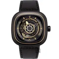 在飛比找PChome24h購物優惠-SEVENFRIDAY 解構世界自動上鍊機械錶-47mm P