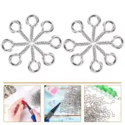 500 Pcs Screw Eye Peg Tiny Pins Lag Screws Ornament Hooks Jewlery Jewelry