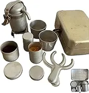 Extra Rare Collectors Camping Coffee Kit, Vintage Nostalgia Espresso & Pour Over Set, Compact Camping Coffee Makers, Portable Espresso Maker for Travel, CampIng (1Pcs)