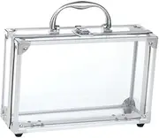 Generic Travel Organizer Case Aluminum Alloy Carrying Box Toiletry Organizer Box for Business