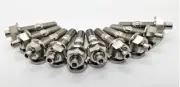 CJM FOR HONDA B,D,H SERIES TITANIUM EXHAUST MANIFOLD KIT FLANGE HEX NUTS