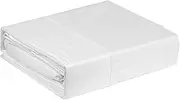 Ramesses 400 Thread Count Antibacterial Bamboo Egyptian Cotton Summer Weight Sheet Set, Queen, White