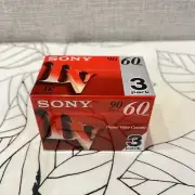 Set of 3 SONY DVM60R3 Mini DV 60 Digital Video Tape Cassette Tape Japan