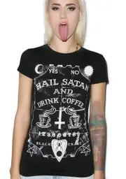 [Blackcraft] Hail Satan & Drink Coffee Tee