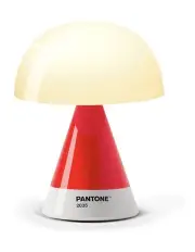 [Lexon] GIft Set Pantone -Mino + Mini Speaker, Flip Classic Clock, Mina M Lamp, Thykho 3 Speaker 2035 in Red