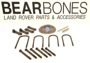 Land Rover Series 3 88'' Front U bolt & Shackle Plate kit