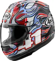 Arai RX-7V Evo Haga WSBK Helmet, black-white-red-green, Size L for Men Black White Red Green