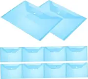 TOGEVAL 20pcs A4 Snap Closure File Bags Document Storage Organizer for School Office Home