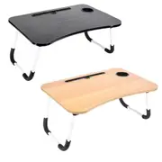 Ozoffer Foldable Laptop Desk Bed Table Lap Standing Desk with Cup Slot & USB Port