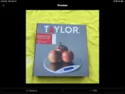 9 Taylor Stainless Steel Platform LED Kitchen Scale- 11 LB/5 KG - NEW IN BOX