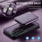 Leather Stand Magnetic Wallet Case For Samsung S24Ultra S23FE S22 S21 S20 A55A35